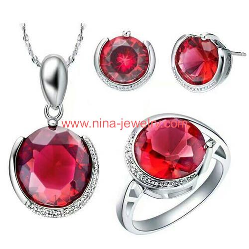 wholesale new style silver jewelry sets 3pcs from China factory