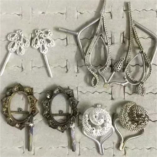 Silver earrings model 11